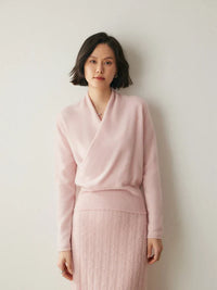 Leonie | Women's Elegant Crossover Wrap Sweater