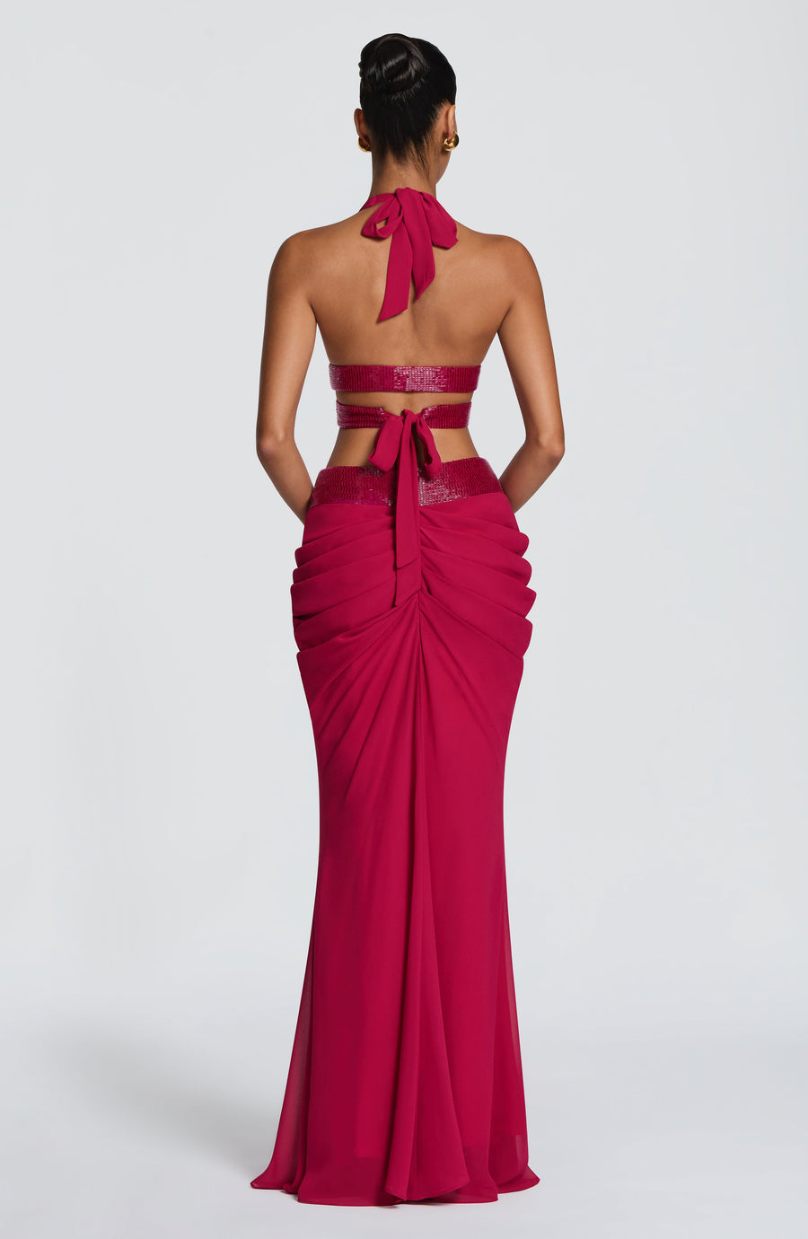 Isabelle Maxi Skirt - Raspberry