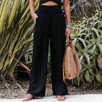 Aarthi | Women's Casual Wide Leg Linen Trousers