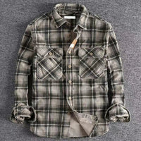 Michael | Men's Relaxed Fit Vintage Plaid Shirt