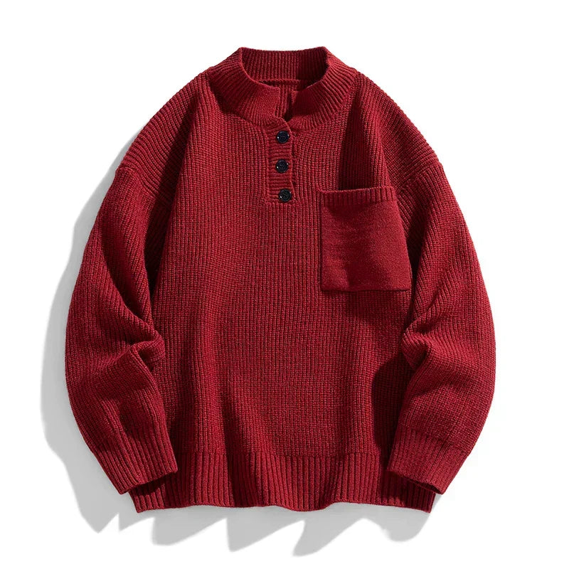 Sebastian | Men's Winter Button Knit Sweater