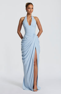 Elise Maxi Dress – Glacier Blue