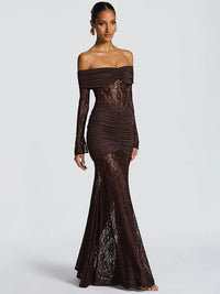 Celestine Sheer Strapless Maxi Dress