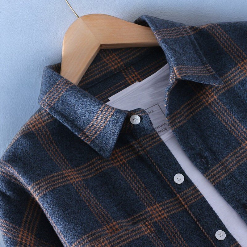 Sebastian | Men's Long Sleeve Plaid Flannel Shirt