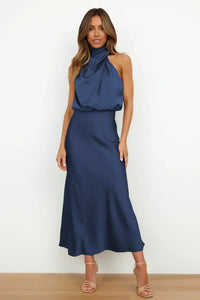 Claudia | Women's Chic Halter Evening Dress