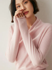 Leonie | Women's Elegant Crossover Wrap Sweater