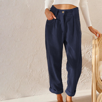 Jessica | Women's Fall High Waist Corduroy Trousers