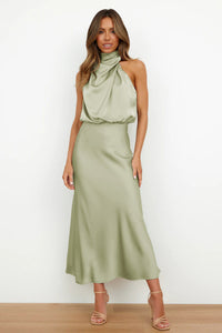 Claudia | Women's Chic Halter Evening Dress