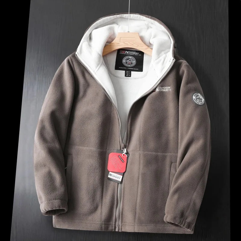 Sebastian | Men's Outdoor Warm Hooded Fleece Jacket