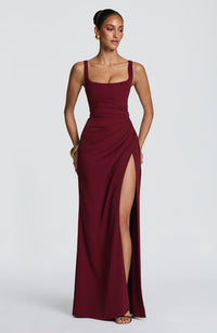 Sophia Maxi Dress – Cherry Lacquer