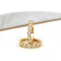 Luxe Fashion Zirconia Hoop Earrings