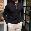 Daniel | Men's Spring Half-Zip Long Sleeve Sweater