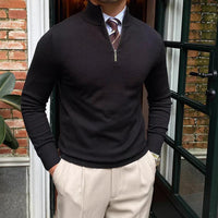 Daniel | Men's Spring Half-Zip Long Sleeve Sweater