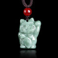 Myanmar Jadeite Cat Necklace