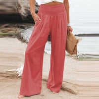Aarthi | Women's Casual Wide Leg Linen Trousers