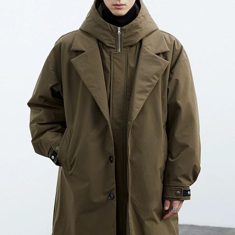 Men's Layered Parka Hooded