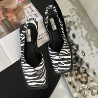 Annika | Women's Square Toe Slingback Heels