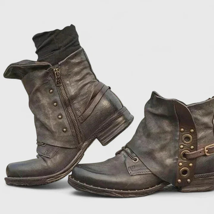 Katharina | Women's Spring Vintage Buckle Ankle Boots