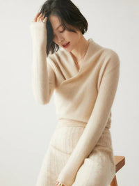 Leonie | Women's Elegant Crossover Wrap Sweater