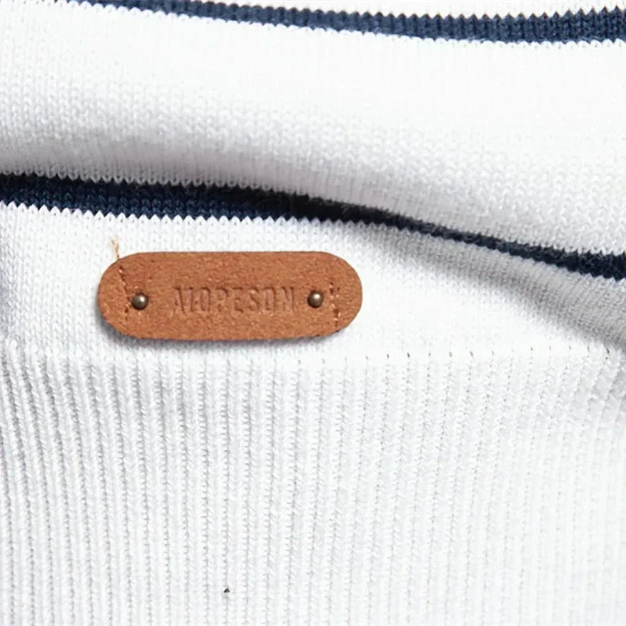 Men's Striped Sweater Crew Neck