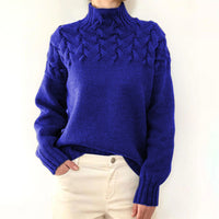 Women's Cable Knit Sweater Turtleneck