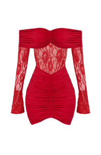 Portia Mini Dress – Red