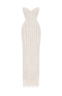 Loretta Maxi Dress – Ivory Embellishment