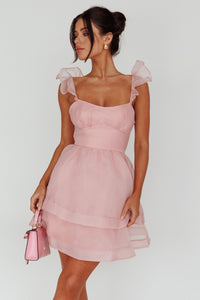 Sunshine Ruffle Strap Mini Dress
