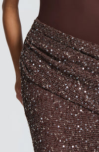 Joy Maxi Dress – Plum Brown