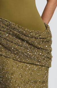 Joy Maxi Dress – Deep Olive