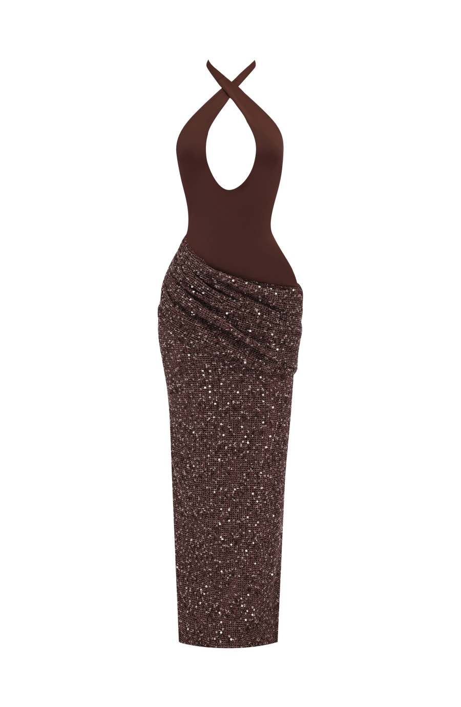 Joy Maxi Dress – Plum Brown