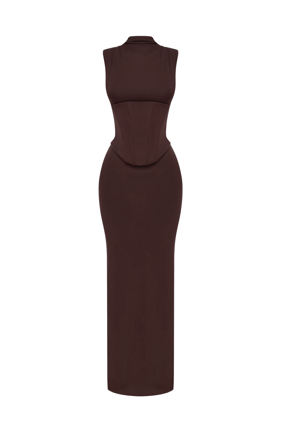 Mabel Maxi Dress – Plum Brown