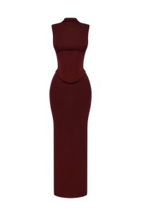 Mabel Maxi Dress – Cherry Lacquer