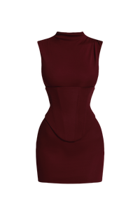 Mabel Mini Dress – Cherry Lacquer