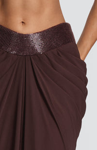 Isabelle Maxi Skirt - Plum Brown