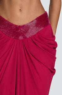 Isabelle Maxi Skirt - Raspberry