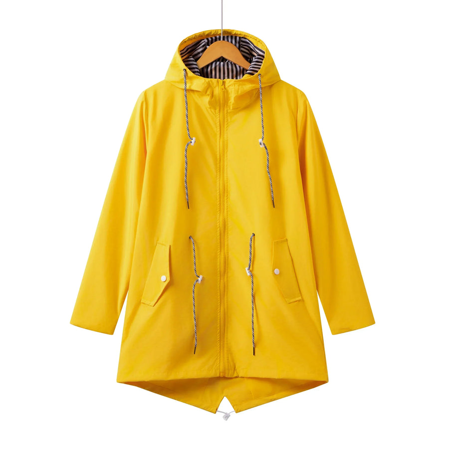 Michaela | Women's Long Sleeve Hooded Zip Coat