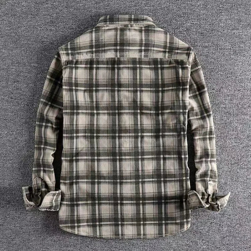 Michael | Men's Relaxed Fit Vintage Plaid Shirt