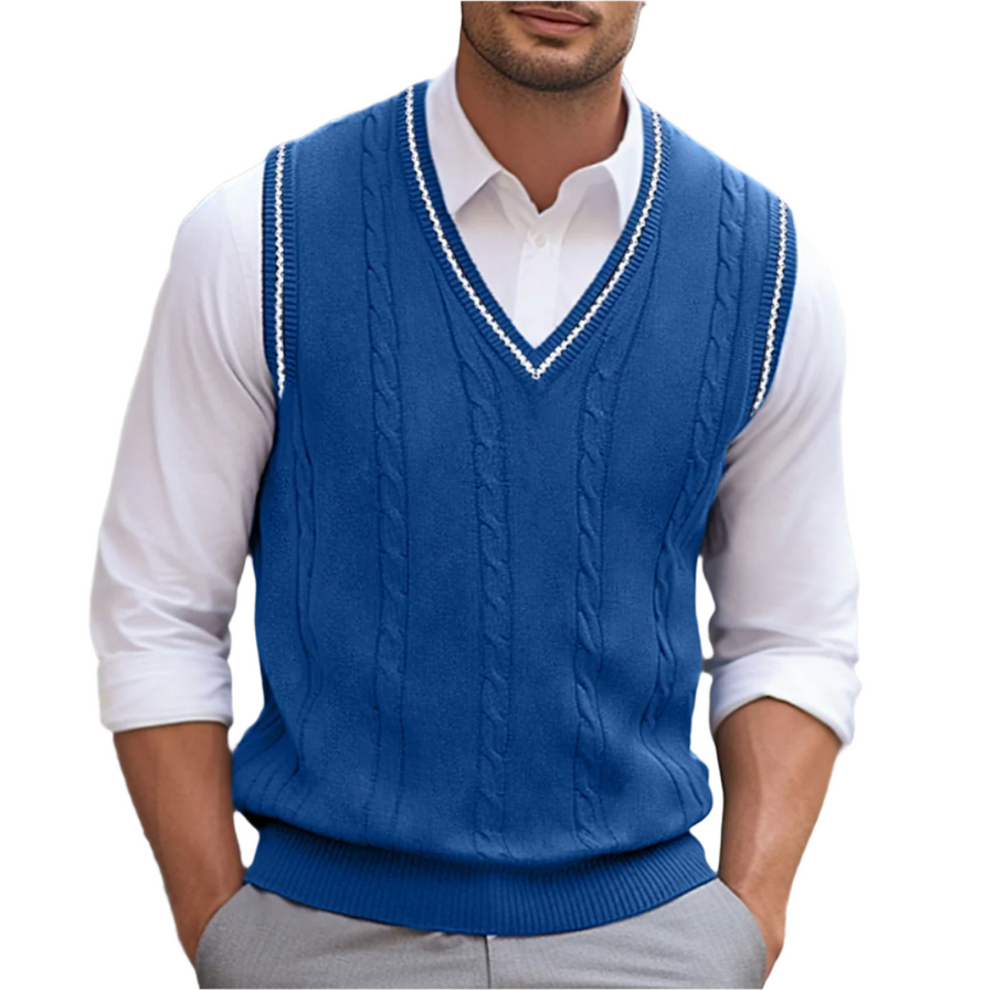 Martin | Men's V-Neck Sleeveless Sweater Vest