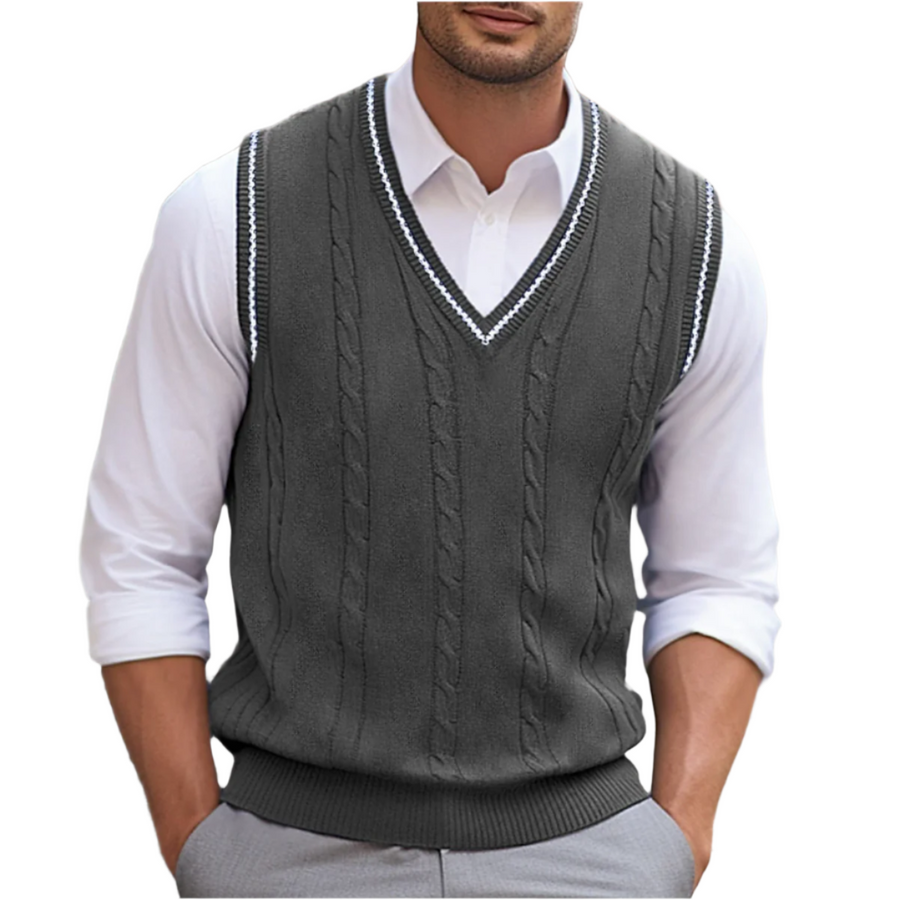 Martin | Men's V-Neck Sleeveless Sweater Vest