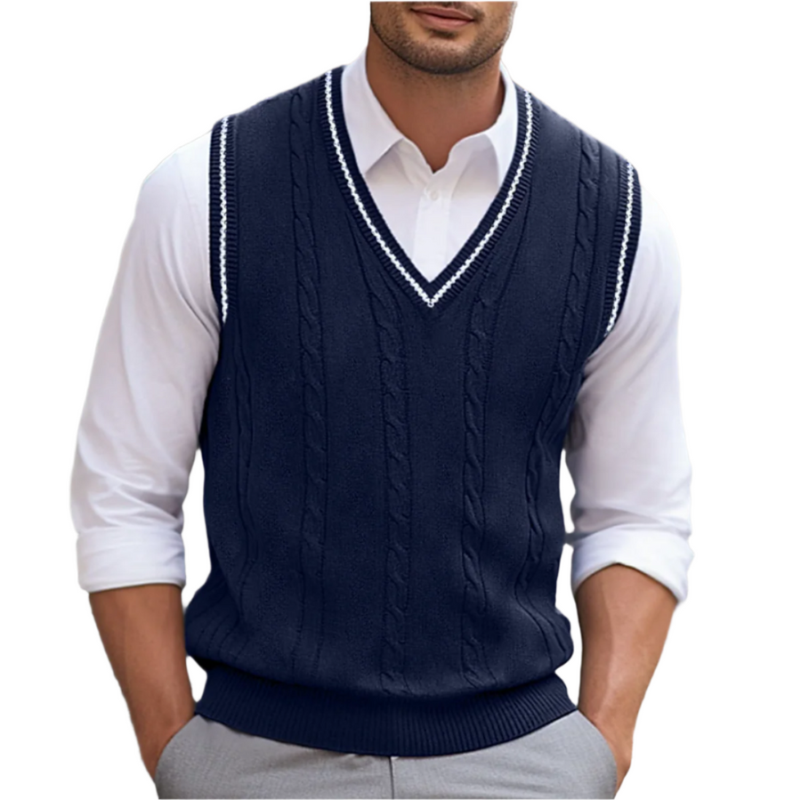 Martin | Men's V-Neck Sleeveless Sweater Vest