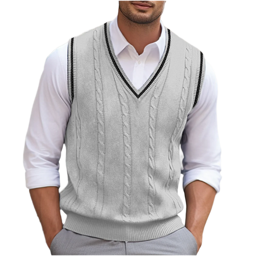 Martin | Men's V-Neck Sleeveless Sweater Vest