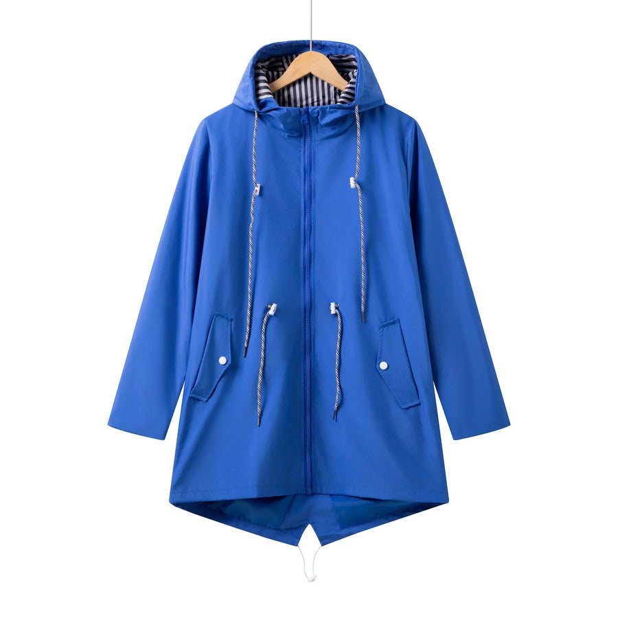 Michaela | Women's Long Sleeve Hooded Zip Coat