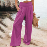 Aarthi | Women's Casual Wide Leg Linen Trousers
