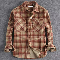 Michael | Men's Relaxed Fit Vintage Plaid Shirt