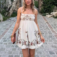Vivienne Cotton Embroidered Mini Dress