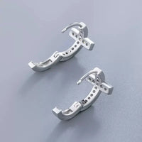Exquisite Cross Hoop Earrings