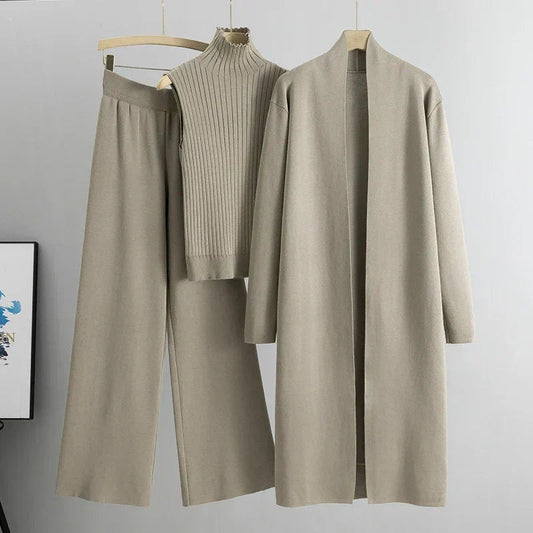 Felicia | Women's Three-Piece Loose Fit Trouser Set