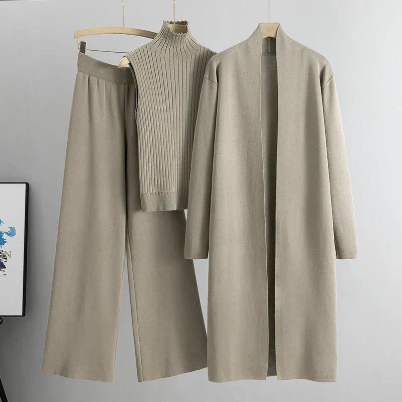 Felicia | Women's Three-Piece Loose Fit Trouser Set