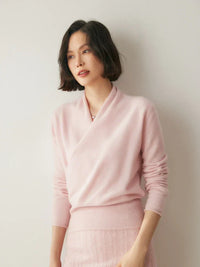 Leonie | Women's Elegant Crossover Wrap Sweater